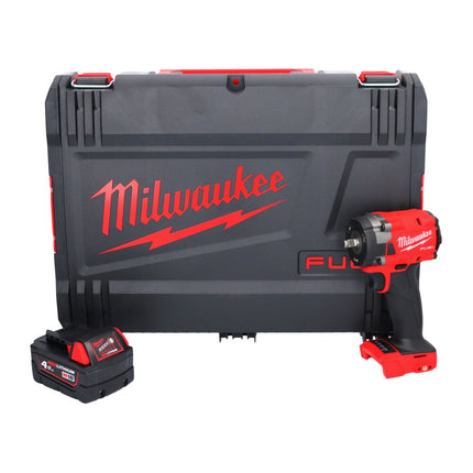 Milwaukee M18 FIW2F38-401X Cordless impact wrench 18 V 339 Nm 3/8 " Brushless + 1x battery 4.0 Ah + HD box - without charger