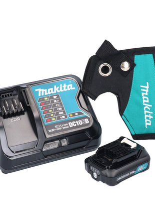 Makita HP 333 DSAP perceuse à percussion sans fil 12 V 30 Nm rose + 1x batterie 2,0 Ah + chargeur + étui + mallette