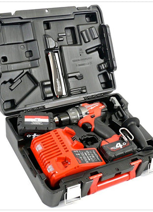 Milwaukee M18 CDD 402C 18 V Akku-Bohrschrauber inkl. 2x 4,0 Ah LI-ION Akku, Schnellladegerät im Transportkoffer - Toolbrothers