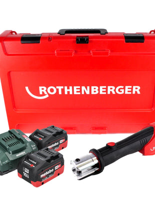 Presseuse à batterie Rothenberger ROMAX 4000 électro-hydraulique 18 V + 2x batteries 10,0 Ah CAS + chargeur + mallette