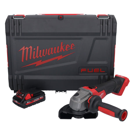 Amoladora angular a batería Milwaukee M18 FSAG125X-301X 18 V 125 mm sin escobillas + 1x batería 3.0 Ah + caja HD - sin cargador