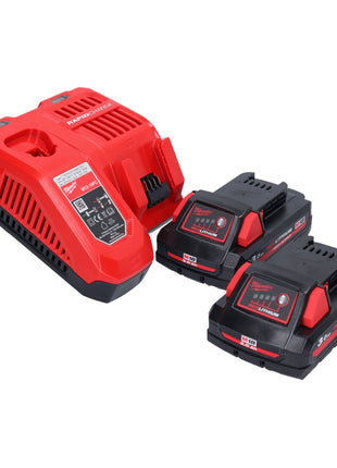 Amoladora angular a batería Milwaukee M18 FSAG125X-302X 18 V 125 mm sin escobillas + 2x baterías 3.0 Ah + cargador + caja HD