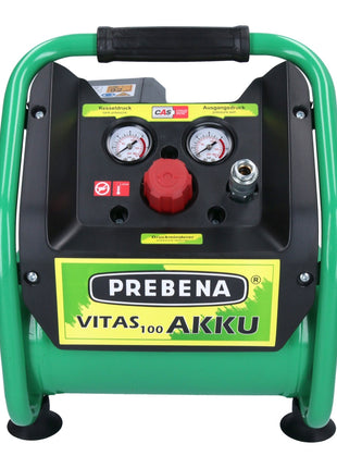 Prebena VITAS 100-AKKU Kompressor 18 V 5 l 8 bar CAS Brushless + 1x Akku 8,0 Ah + Ladegerät - Toolbrothers