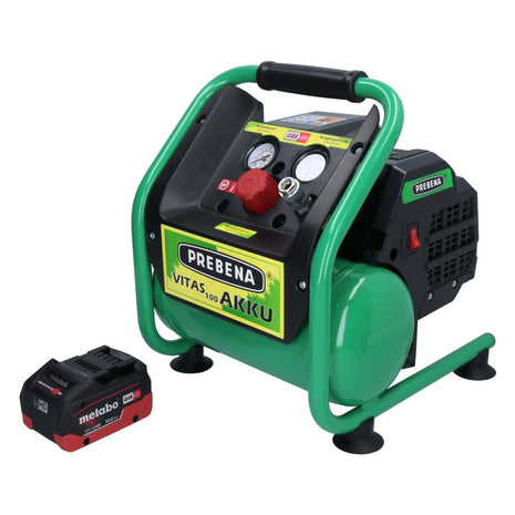 Prebena VITAS 100-AKKU Kompressor 18 V 5 l 8 bar CAS Brushless + 1x Akku 10,0 Ah - ohne Ladegerät - Toolbrothers