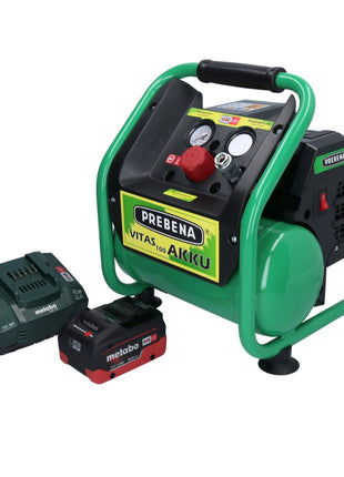 Prebena VITAS 100-AKKU Kompressor 18 V 5 l 8 bar CAS Brushless + 1x Akku 10,0 Ah + Ladegerät - Toolbrothers