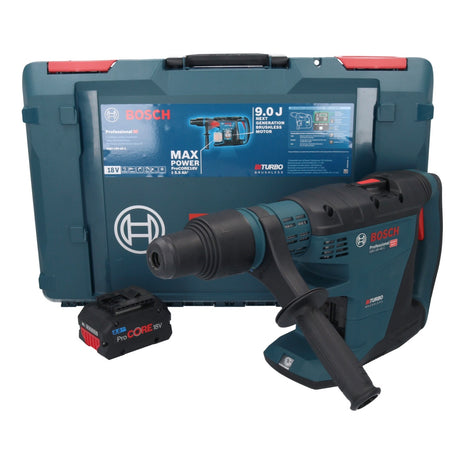 Bosch GBH 18V-40 C Taladro percutor inalámbrico profesional 18 V 9,0 J SDS max BITURBO Brushless + 1x batería ProCORE 8,0 Ah + XL-BOXX - sin cargador