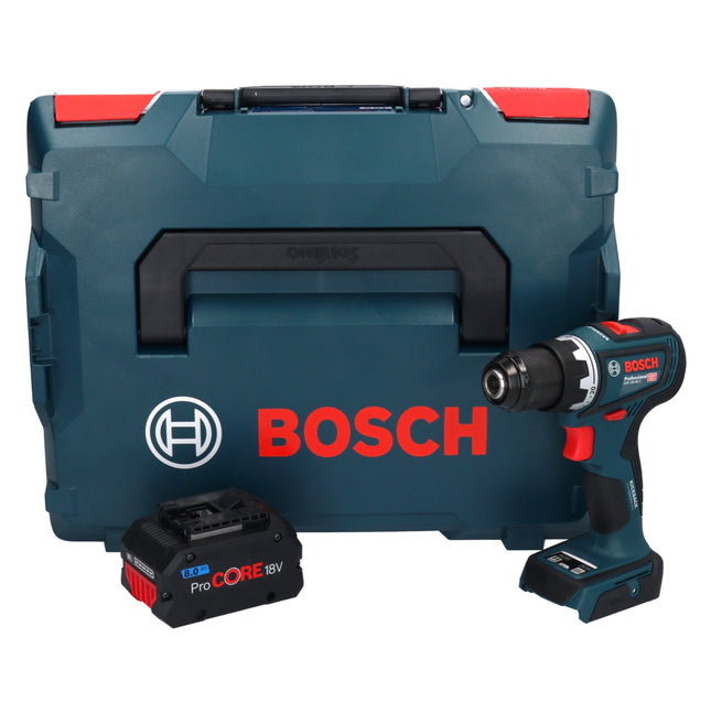 Bosch GSR 18V-90 C Taladro atornillador a batería profesional 18 V 64 Nm sin escobillas + 1x acumulador ProCORE 8,0 Ah + L-Boxx - sin cargador