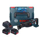 Scie sabre à batterie Bosch GSA 18V-28 18 V BITURBO brushless + 2x batterie ProCORE 8,0 Ah + chargeur + L-Boxx