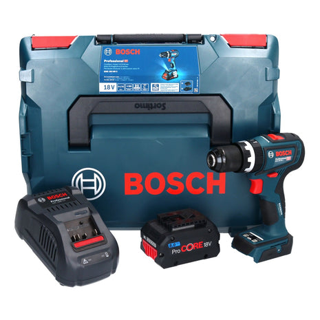 Bosch GSB 18V-90 C Professional Akku Schlagbohrschrauber 18 V 64 Nm Brushless + 1x ProCORE Akku 8,0 Ah + Ladegerät + L-Boxx