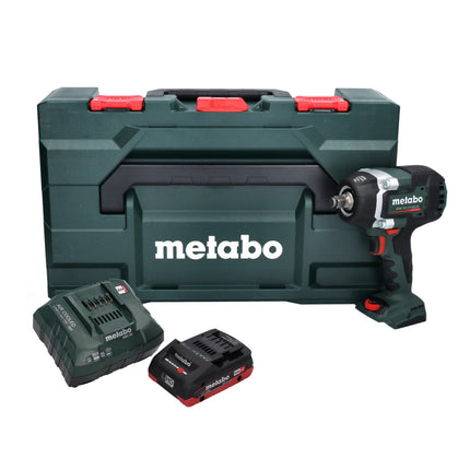 Metabo SSW 18 LTX 800 BL Atornillador de impacto a batería 18 V 800 Nm 1/2" sin escobillas + 1 batería de 4,0 Ah + cargador + metaBOX