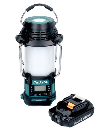 Makita DMR 056 A1 Radio sur batterie 18 V FM DAB+ avec lanterne Lampe de poche 360° IP65 + 1x batterie 2,0 Ah - sans chargeur