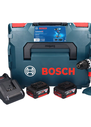 Bosch GSB 18V-45 Akku Schlagbohrschrauber 18 V 45 Nm Brushless + 2x Akku 5,0 Ah + Ladegerät + L-Boxx - Toolbrothers