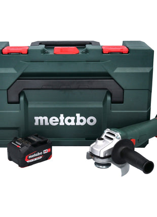 Metabo W 18 L 9-125 Amoladora angular de batería Quick 18 V 125 mm + 1x batería 4,0 Ah + metaBOX - sin cargador