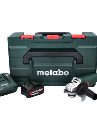 Metabo W 18 L 9-125 Quick Meuleuse d'angle sans fil 18 V 125 mm + 1x batterie 4,0 Ah + chargeur + metaBOX