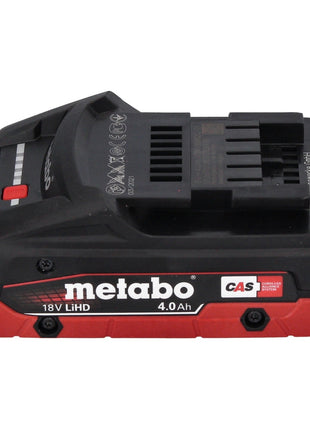 Metabo W 18 L 9-125 Amoladora angular de batería Quick 18 V 125 mm + 1x batería 4,0 Ah + metaBOX - sin cargador