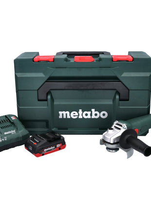 Metabo W 18 L 9-125 Amoladora angular de batería Quick 18 V 125 mm + 1x batería 4,0 Ah + cargador + metaBOX