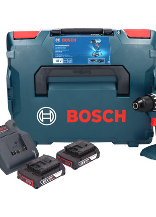 Bosch GSR 18V-45 Akku Bohrschrauber 18 V 45 Nm ( 06019K3203 ) Brushless + 2x Akku 2,0 Ah + Ladegerät + L-Boxx