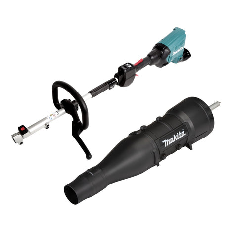 Makita DUX 60 Z Akku Multifunktionsantrieb 36 V ( 2x 18 V ) Brushless + UB 401 MP Gebläse Aufsatz 65,3 m/s ( 191P72-3 ) - ohne Akku, ohne Ladegerät