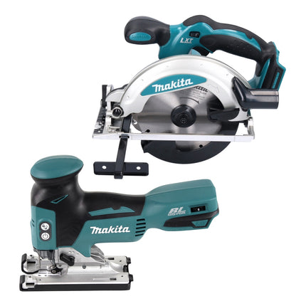 Makita DLX 4163 TX1 kit combinado de baterías 18 V DDF 485 + DJV 181 + DSS 610 + DTD 156 + 2x baterías 5.0 Ah + cargador + bolsa