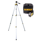 Laser krzyżowy DeWalt DW 088 KTRI-XJ z trybem impulsowym czerwony + statyw aluminiowy DE 0881 1,7 m 1/4