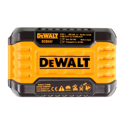 DeWalt DCB 118 X2 FlexVolt 54 V / 18 V Starter Set + 2x DCB 547 Akku 9,0 Ah