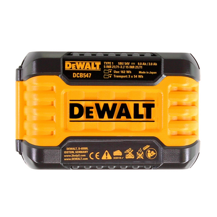 DeWalt DCB 118 X1 FlexVolt 54 V / 18 V starter set + 1x DCB 547 battery 9.0 Ah