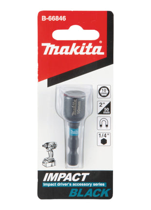 Makita Impact Llave de vaso negra vaso hexagonal 1/4" 10 x 50 mm (B-66846)