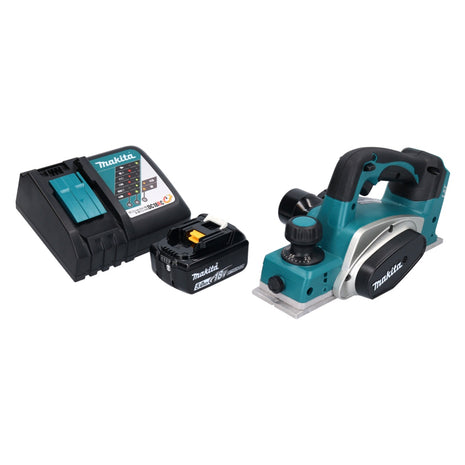 Cepilladora de batería Makita DKP 180 RT1 18 V 82 mm + 1x batería 5,0 Ah + cargador