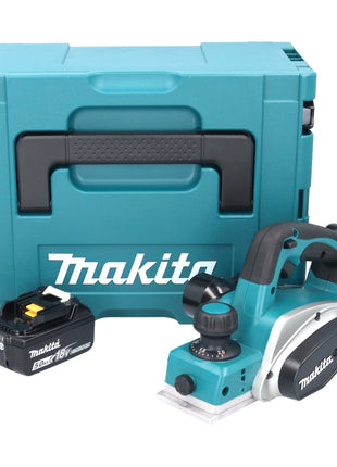 Makita DKP 180 T1J Akku Hobel 18 V 82 mm + 1x Akku 5,0 Ah + Makpac - ohne Ladegerät