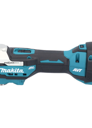 Makita DTM 52 RFJX4 Outil multifonctions sans fil 18 V Starlock Max Brushless + 2x batterie 3,0 Ah + chargeur + kit d'accessoires + Makpac