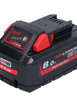 Milwaukee M18 HB8 Akku 18 V 8,0 Ah / 8000 mAh Li-Ion High Output ( 4932471070 ) mit Ladestandsanzeige - Toolbrothers