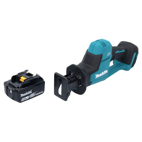 Makita DJR 189 T1 Akku Reciprosäge Säbelsäge 18 V Brushless + 1x Akku 5,0 Ah - ohne Ladegerät - Toolbrothers