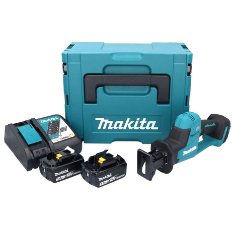 Makita DJR 189 RTJ Akku Reciprosäge Säbelsäge 18 V Brushless + 2x Akku 5,0 Ah + Ladegerät + Makpac - Toolbrothers