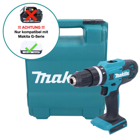 Makita HP 488 DZK Akku Schlagbohrschrauber 18 V 42 Nm G-Serie + Koffer - ohne Akku, ohne Ladegerät