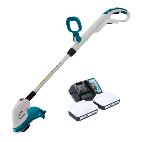 Makita UR 180 DWY Coupe-herbe sans fil 18 V 260 mm série G + 2x Batteries 1,5 Ah + Chargeur