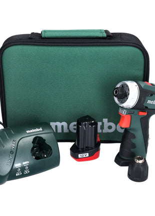 Perceuse-visseuse sans fil Metabo PowerMaxx BS 12 V 34 Nm + 1x batterie 2,0 Ah + chargeur + sac (600079500)