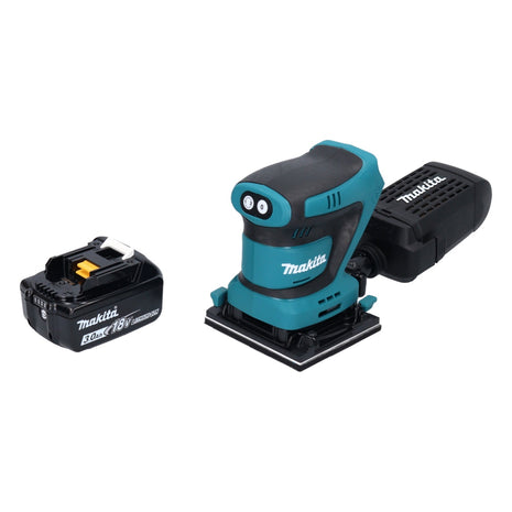 Makita DBO 480 F1 Akku Schwingschleifer 18 V 112 x 102 mm + 1x Akku 3,0 Ah - ohne Ladegerät