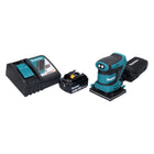 Makita DBO 480 RT1 Akku Schwingschleifer 18 V 112 x 102 mm + 1x Akku 5,0 Ah + Ladegerät