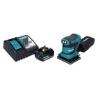Makita DBO 480 RG1 cordless orbital sander 18 V 112 x 102 mm + 1x rechargeable battery 6.0 Ah + charger