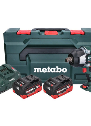 Metabo SSW 18 LTX 1750 BL Akku Schlagschrauber 18 V 1750 Nm 3/4" Brushless ( 602402810 ) + 2x Akku 8,0 Ah + Ladegerät + metaBOX