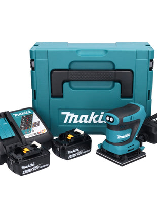 Ponceuse orbitale sur batterie Makita DBO 480 RMJ 18 V 112 x 102 mm + 2x batteries 4,0 Ah + chargeur + Makpac