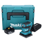 Lijadora orbital sin cable Makita DBO 480 T1J 18 V 112 x 102 mm + 1x batería recargable 5,0 Ah + Makpac - sin cargador