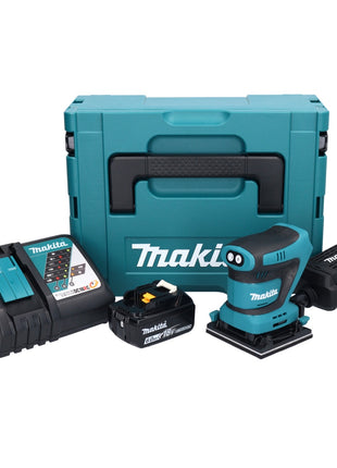 Makita DBO480RG1J Ponceuse vibrante sans fil 112 x 102mm 18V + 1x Batterie 6,0Ah + Chargeur + Coffret