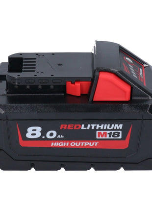 Milwaukee M18 HB8 Akku Set 2x 18 V 8,0 Ah / 8000 mAh Li-Ion High Output ( 2x 4932471070 ) mit Ladestandsanzeige - Toolbrothers