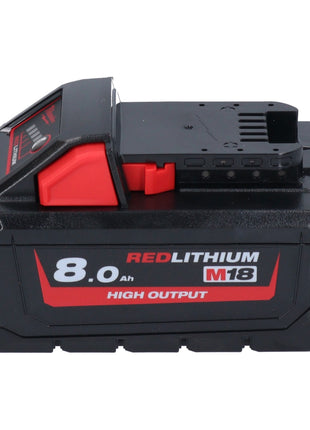 Milwaukee M18 HNRG-804 Akku Starter Set High Output 18 V + 4x HB8 Akku 8,0 Ah ( 4x 4932471070 ) + M12-18 FC Ladegerät ( 4932451079 ) - Toolbrothers