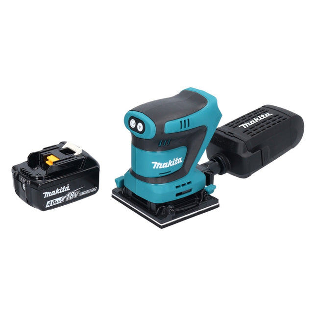 Makita DBO 481 M1 Cordless orbital sander 18 V 112 x 102 mm + 1x rechargeable battery 4.0 Ah - without charger