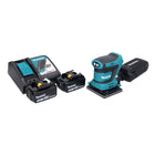 Makita DBO 481 RT levigatrice orbitale a batteria 18 V 112 x 102 mm + 2x batteria ricaricabile 5,0 Ah + caricabatterie