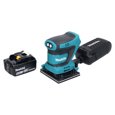 Makita DBO 481 G1 Akku Schwingschleifer 18 V 112 x 102 mm + 1x Akku 6,0 Ah - ohne Ladegerät