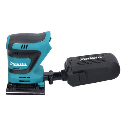 Makita DBO 481 RM1J Lijadora orbital sin cable 18 V 112 x 102 mm + 1x batería recargable 4,0 Ah + cargador + Makpac