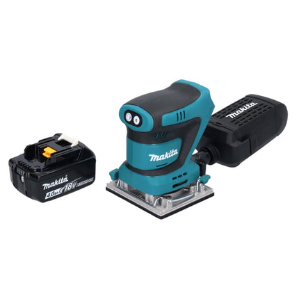 Lijadora vibratoria sin cable Makita DBO 482 M1 18 V 112 x 102 mm + 1x batería 4,0 Ah - sin cargador